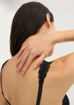 Lot de 2 brassières coton avec dentelle