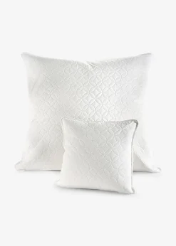 Lot de 2 housses de coussin avec surpiqûres