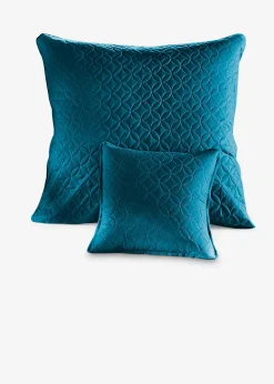 Lot de 2 housses de coussin avec surpiqûres
