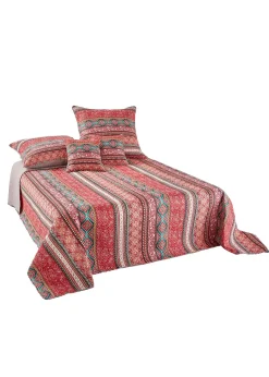 Lot de 2 housses de coussin rayées