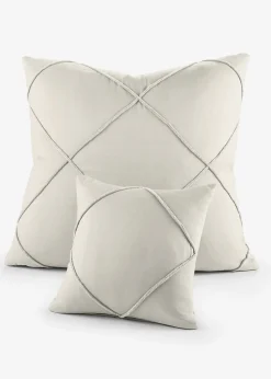 Lot de 2 housses de coussin à rectangles