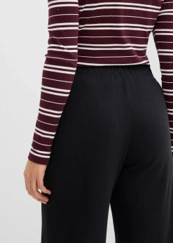 Lot de 2 pantalons en jersey côtelé