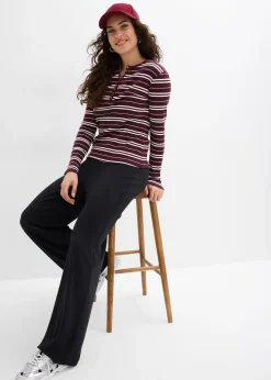 Lot de 2 pantalons en jersey côtelé