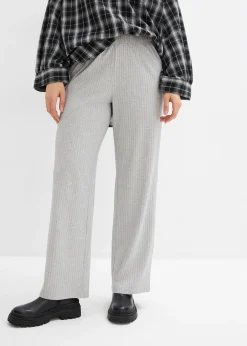 Lot de 2 pantalons en jersey côtelé