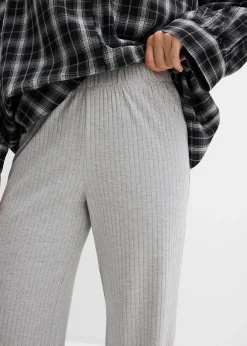 Lot de 2 pantalons en jersey côtelé