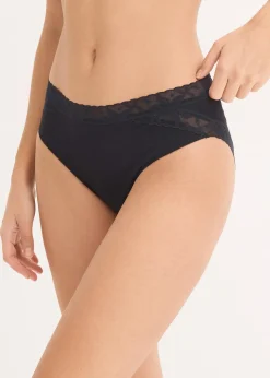 Lot de 5 slips maxi avec dentelle