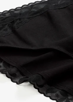 Lot de 5 slips maxi avec dentelle