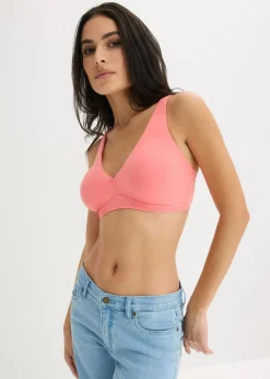 Lot de 2 soutiens-gorge bralette coton sans armatures