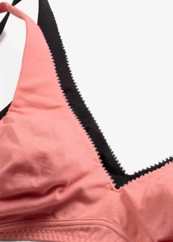 Lot de 2 soutiens-gorge bralette coton sans armatures