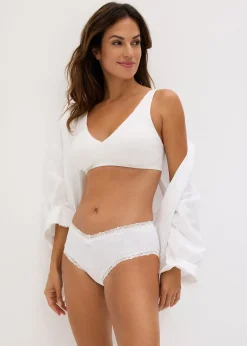 Lot de 2 soutiens-gorge bralette coton sans armatures