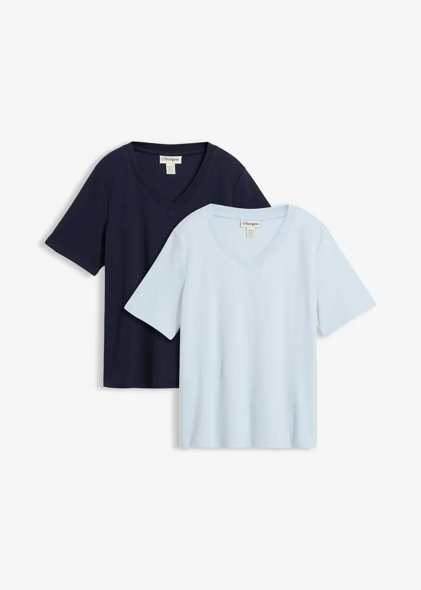 Lot de 2 T-shirts en jersey épais 100% coton