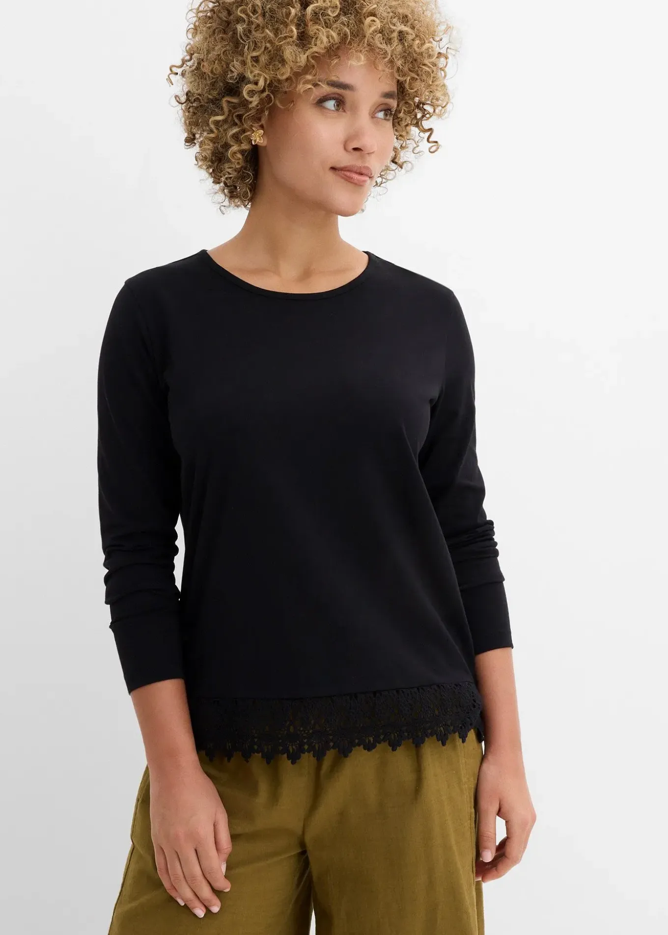 Lot de 2 T-shirts manches longues 100% coton