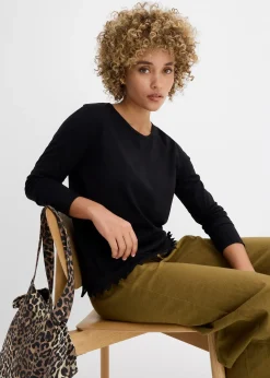 Lot de 2 T-shirts manches longues 100% coton