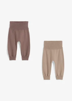 Lots de 2 pantalons évolutifs en maille de coton mélangé
