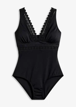 Maillot 1 pièce à empiècements découpés au laser