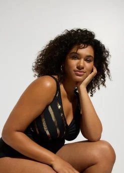 Maillot 1 pièce à sequins