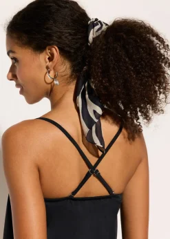 Maillot 1 pièce bandeau à bretelles amovibles