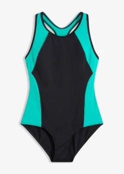 Maillot 1 pièce de natation séchage rapide, dos nageur