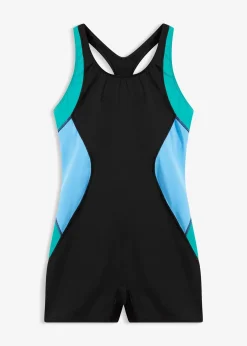 Maillot 1 pièce de natation shorty séchage rapide