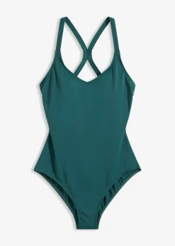 Maillot 1 pièce de sport à séchage rapide, dos nageur