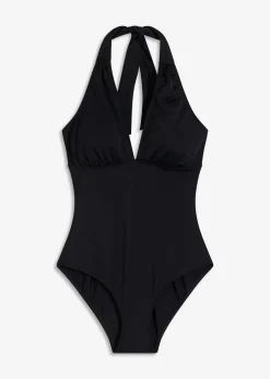 Maillot 1 pièce dos nu, décolleté V plongeant