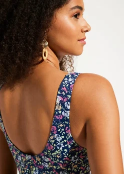 Maillot 1 pièce froncé sur les côtés