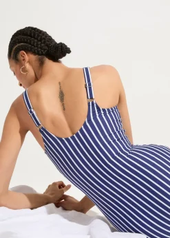 Maillot 1 pièce sculptant à décolleté plongeant, maintien modéré