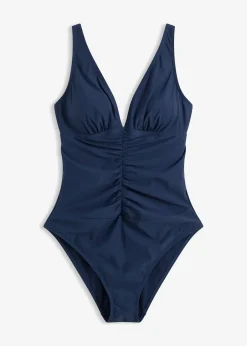 Maillot 1 pièce sculptant à fronces, maintien léger