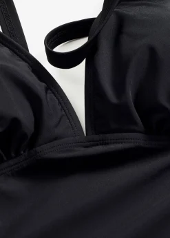 Maillot 1 pièce sculptant à encolure V, maintien léger