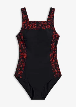 Maillot 1 pièce sculptant à encolure carrée, maintien modéré