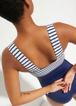 Maillot 1 pièce sculptant à bretelles larges, maintien modéré