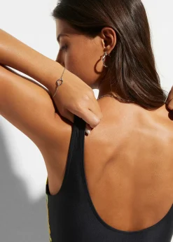 Maillot 1 pièce sculptant à volants, maintien modéré