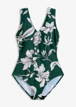 Maillot 1 pièce sculptant à larges bretelles, maintien léger