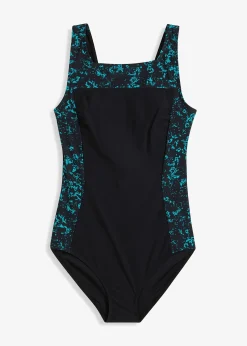 Maillot 1 pièce sculptant à encolure carrée, maintien modéré