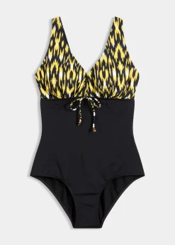 Maillot 1 pièce sculptant à bretelles larges, maintien modéré