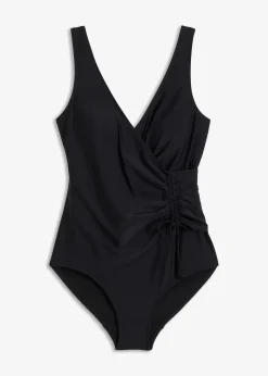 Maillot 1 pièce sculptant à fronces, maintien léger