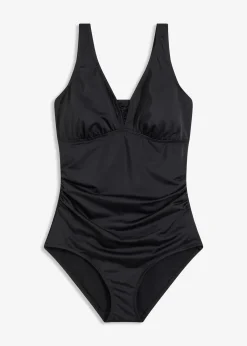 Maillot 1 pièce sculptant à bretelles larges, maintien modéré