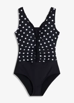 Maillot 1 pièce sculptant à fronces, maintien modéré