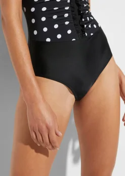 Maillot 1 pièce sculptant à fronces, maintien modéré