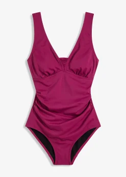 Maillot 1 pièce sculptant à bretelles larges, maintien modéré