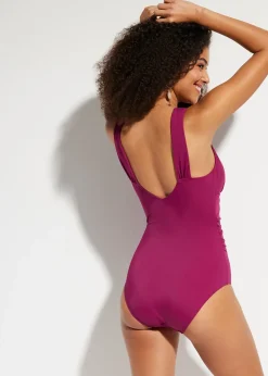 Maillot 1 pièce sculptant à bretelles larges, maintien modéré