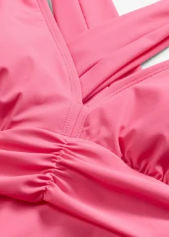 Maillot 1 pièce sculptant à bretelles croisées, maintien léger