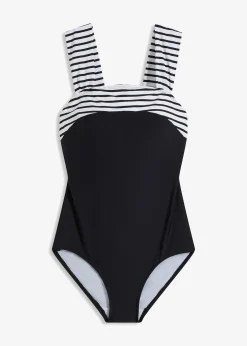 Maillot 1 pièce sculptant à bretelles larges, maintien modéré