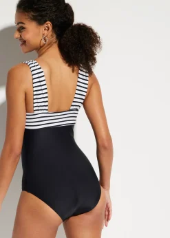 Maillot 1 pièce sculptant à bretelles larges, maintien modéré