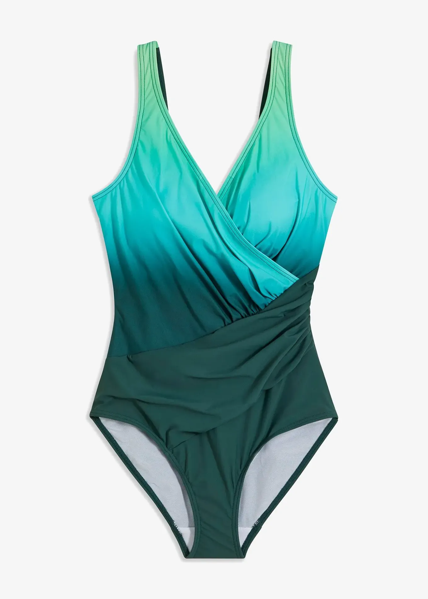 Maillot 1 pièce sculptant effet croisé, maintien modéré