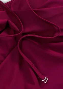 Maillot 1 pièce sculptant effet croisé, maintien modéré