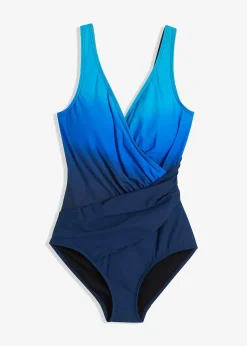 Maillot 1 pièce sculptant effet croisé, maintien modéré