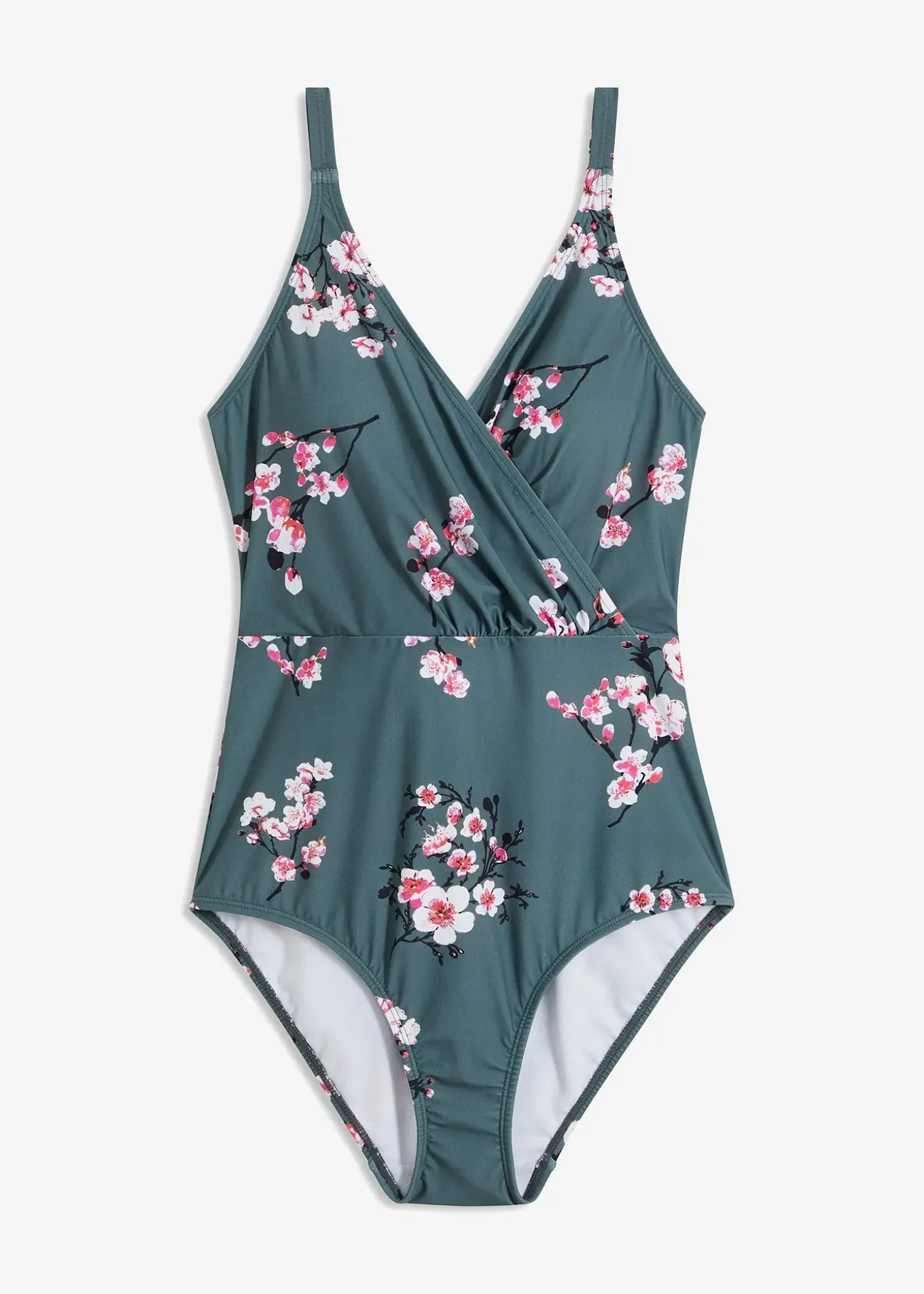 Maillot 1 pièce sculptant effet croisé, maintien léger