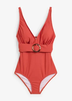 Maillot 1 pièce sculptant, maintien léger, encolure V