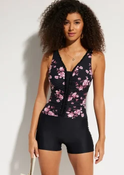 Maillot 1 pièce sculptant, maintien léger